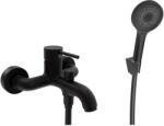 kielle Oudee - Kádcsaptelep tartozékokkal, matt fekete 10302SN14 (10302SN14)
