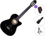 Valencia VC104TCE Premium SET 4/4 Black Elektro-klasszikus gitár