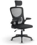  Ergonomikus irodai szék fejtámlával fekete (301482)