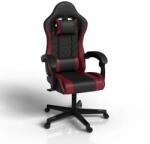 Juskys Ergonomikus gamer szék fekete/piros párnákkal (301805)