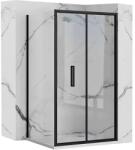 Rea Cabina de dus patrata cu usa pliabila Rea Rapid Fold 100x100 negru (KPL-09906)