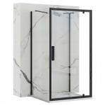 Rea Cabina de dus de colt Rapid Swing Negru 120x100cm, Rea (KPL-009963)