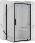 Rea Cabina de dus de colt Rapid Swing Negru 70x80cm, Rea (KPL-009946)