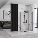 Rea Cabina de dus dreptunghiulara cu usa pliabila Rea Rapid Fold 100x80 negru (KPL-09904)