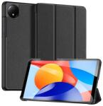 Dux Ducis Domo Tok Álló, Bőr Hatású (Aktív Flip, Oldalra Nyíló, Trifold, Asztali Tartó, Textil Minta) Fekete Xiaomi Redmi Pad Se 8.7