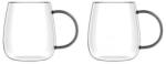 Vialli Design - Bolla Set of 2 Cups with Grey Handle 400ml (cfd-2501060118)