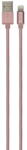 Grixx Cablu date GRIXX Optimum - 8-pin to USB Apple MFI License, impletit, lungime 1m - rose gold (GROIPCA8PINFRG01) - pcone
