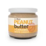 GymBeam Unt de arahide cu ciocolată albă și caramel 340 g