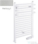 Radeco ARIA A1-350/1 490x385 törölközőszárítós radiátor, MERKURY 1 (metál ezüst) színben (Radeco_ARIA_A1_350_1_MERKURY1)
