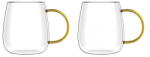 Vialli Design - Bolla Set of 2 Cups with Yelloe Handle 400ml (cfd-2501060117)