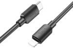  Cable USB C to Lightning Hoco PD 2, 4A 20W 1 m X96 black (6931474799043)