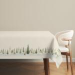 Lenjerii Deosebite Fata de masa Craciun cu brazi si reni, bumbac 100% 140x180cm, Pine Fata de masa