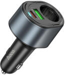  Car charger Hoco USB A + USB C + cigarette lighter PD QC3.0 3A 35W Z56 black (6942007633031) - marketzone