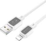  Cable USB A to Lightning Hoco 2, 4A 1 m X108 white (6942007632201)