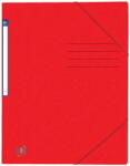 OXFORD Dosar A4, carton MultiStrat 390g/mp, cu elastic, OXFORD Top File - rosu (OX-400116267) - pcone