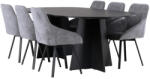  Étkezőgarnitúra Dallas 4021 (Szürke + Fekete)
