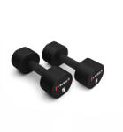 HMS Súlyzók poliuretán TPU anyagból (2db) HMS HPT 2*5 KG fekete|szürke