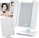 MH Protect Prémium LED-es kozmetikai tükör, összecsukható sminktükör