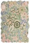 Flair Rugs Covor verde țesut manual din lână 160x230 cm Bryony Shaped Floral - Flair Rugs Covor