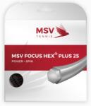 MSV Tenisz húr MSV Focus Hex Plus 25 (12 m) - black - Fekete (7082/7083/7090)