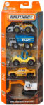 Mattel Set 5 mașinuțe metalice MBX Construction VII JBX40 - Mattel (JBX40)