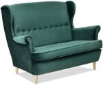 VOX bútor MALMO szalonkanapé, sötétzöld-bükk