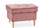 VOX bútor MALMO puff, dusty pink-bükk