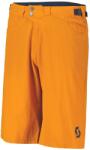 SCOTT Rövid kerékpáros nadrág kantár nélkül - TRAIL FLOW - narancssárga