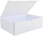 Szidibox Karton Csomagoló doboz, önzáró, postai kartondoboz 360x260x115mm fehér x (SZID-01488)
