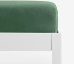 Goldea cearceaf de pat cu elastic din jersey - verde închis 200 x 220 cm