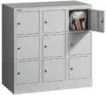  DULAP METALIC PASTRARE VALORI CU 9 COMPARTIMENTE MINI, 900x500x900 mm (LxlxH), FIRST (98115707) Dulap arhivare