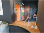 Jalema PANOU PROTECTIE SANITAR CASIERIE/BIROU 750X800 mm, transparent (7999801)