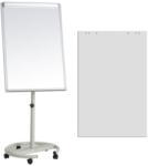  Flipchart magnetic mobil 70x100 cm cu brate laterale +Plus Office + hartie flipchart (98115699)