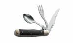 BÖKER® Magnum Bon Appetite tacâmuri de camping pliabile, lemn Pakka Tacam
