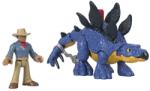 Mattel Imaginext GVV64 Jurassic World Set Dinozaur Stegosaurus si Figurina Dr Grant (GVV64) Figurina