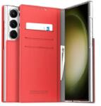 araree Husa Book Araree Mustang Handmade pentru Samsung Galaxy S23 Ultra Red