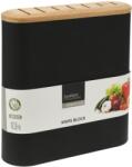 Excellent Houseware Suport pentru cutite EH negru 23x8x23.5 cm