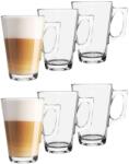 Excellent Houseware Set 6 cesti cafea/ceai EH, sticla, 7.5x11 cm, 250 ml, transparent