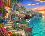 Figured Art Set pictura pe numere, cu sasiu, Port-Fleuri, 40x50 cm (FA10061-Y)