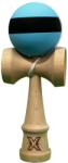 Flippy Kendama X Originala, Profesionala, Flippy, din Lemn, 18 cm, Rubber Grip, Dungi Albastru Negru (teo-161953)