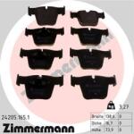 ZIMMERMANN set placute frana, frana disc ZIMMERMANN 24205.165. 1 (24205.165.1)