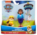 PAW Patrol Set figurina si 2 animalute, Paw Patrol, Rubble, Goodway si Chickaletta Figurina