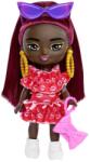 Barbie Papusa Barbie Extra Mini Minis cu par si accesorii, 8 cm, HLN47 Papusa