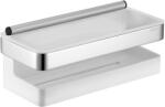 KEUCO Collection Moll - Poliță cu racletă de sticlă, lungime 24 cm, alb/crom 12759010000 (12759010000)