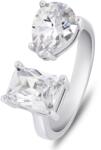 Brilio Silver Csillogó ezüst gyűrű átlátszó cirkónium kövekkel RI070W 54 mm