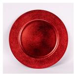 IRIS műanyag tálca, kör alakú, szemcsés, piros 33 cm (676662)