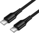 hoco. USB-C - USB-C Hoco 3A 60W 1 m X120 fekete Kábel