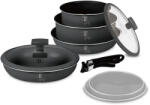 Berlinger Haus 9 részes főzőkészlet titán bevonattal, ANTHRACITE