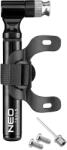 Neo Mini kerékpár pumpa Neo Tools, Alumínium, 13, 7 cm, Fekete (91-015)