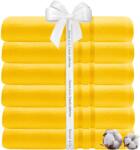 Quasar & Co Quasar & Co. ® Törölköző szett, 6 darabos, 70 x 140 cm, 100% pamut, 450 g/m2, sárga (42026082)